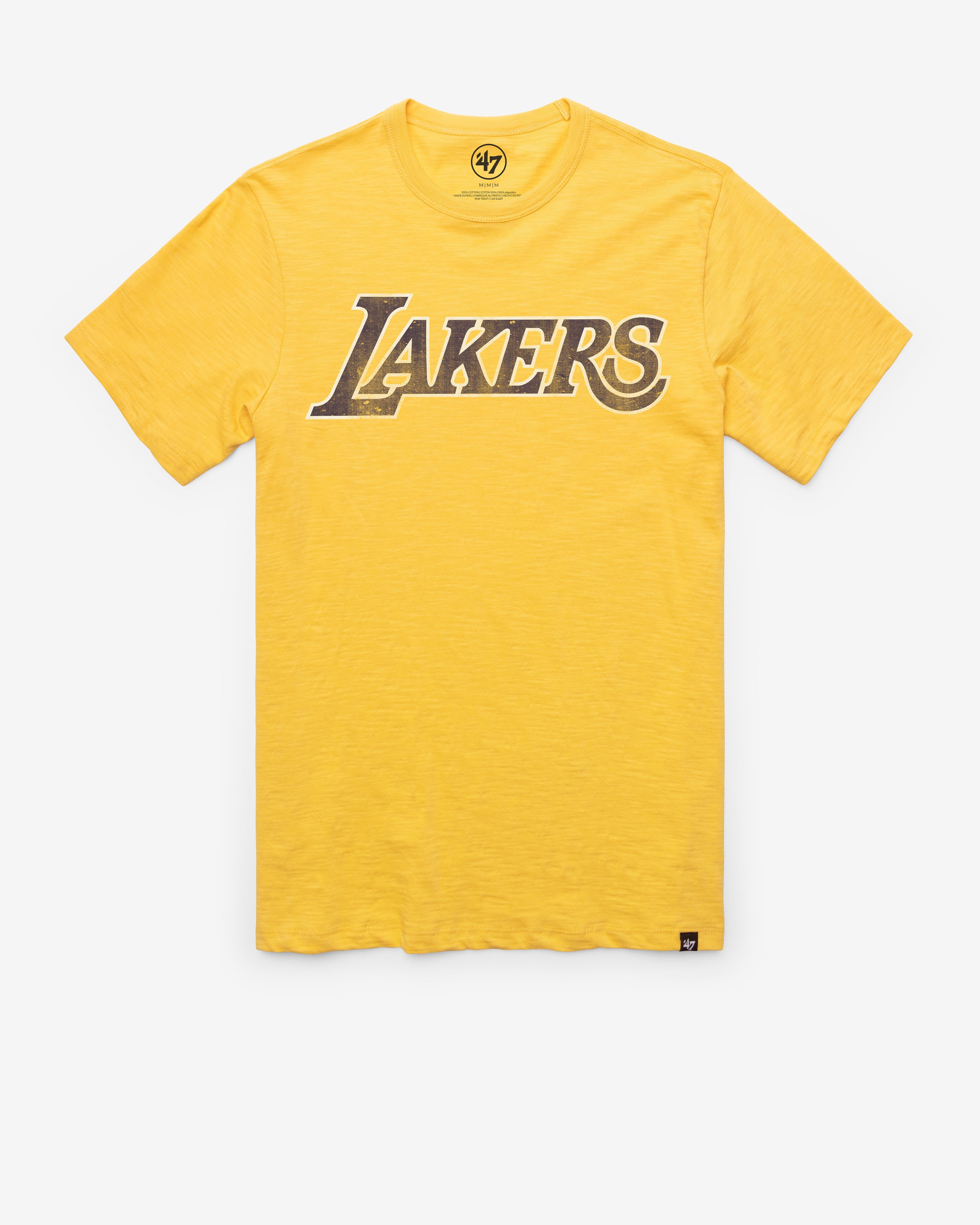 LOS ANGELES LAKERS GRIT WORDMARK '47 SCRUM TEE Premium Comfort Casual
