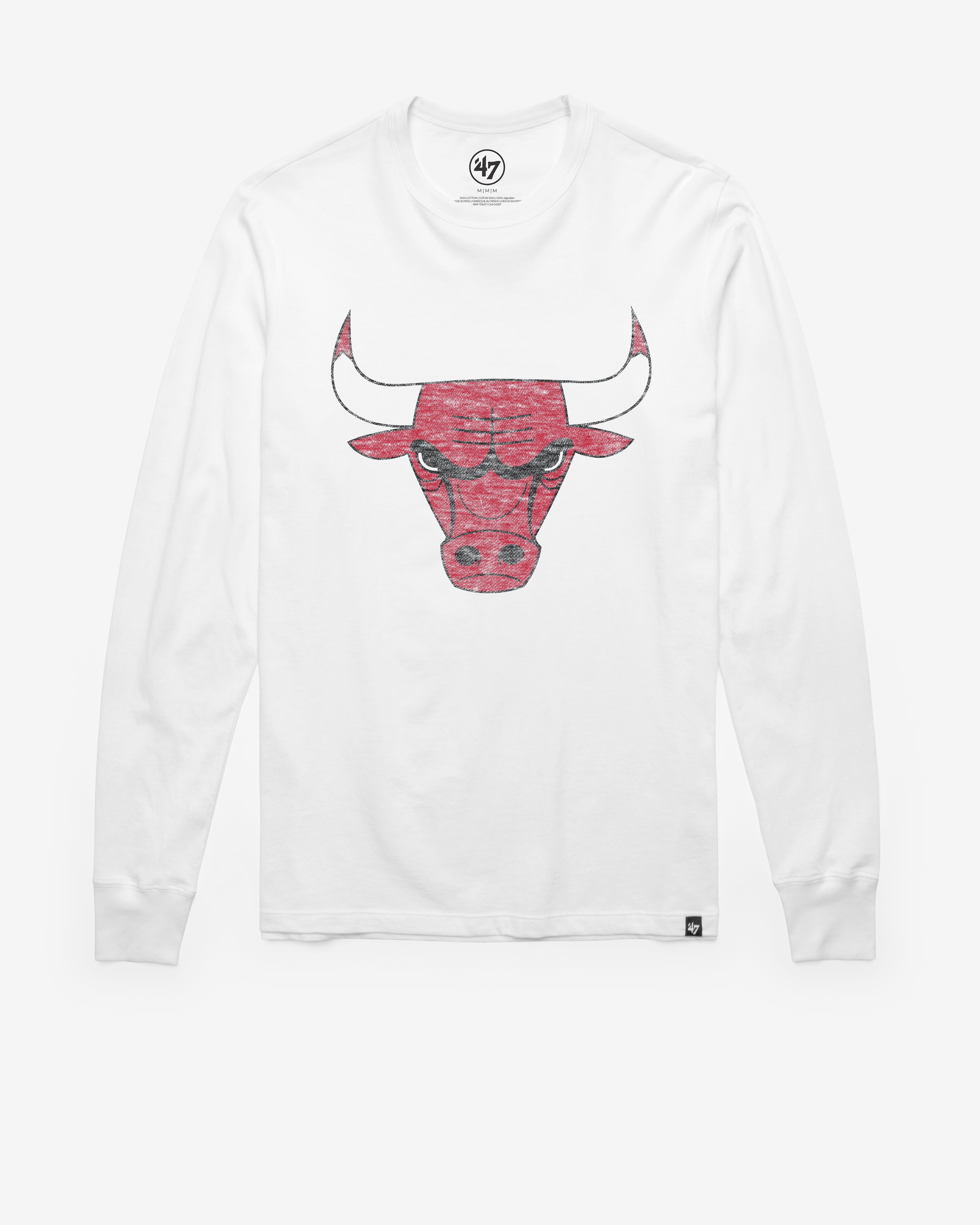 CHICAGO BULLS PREMIER '47 FRANKLIN LONG SLEEVE TEE Premium Comfort Casual