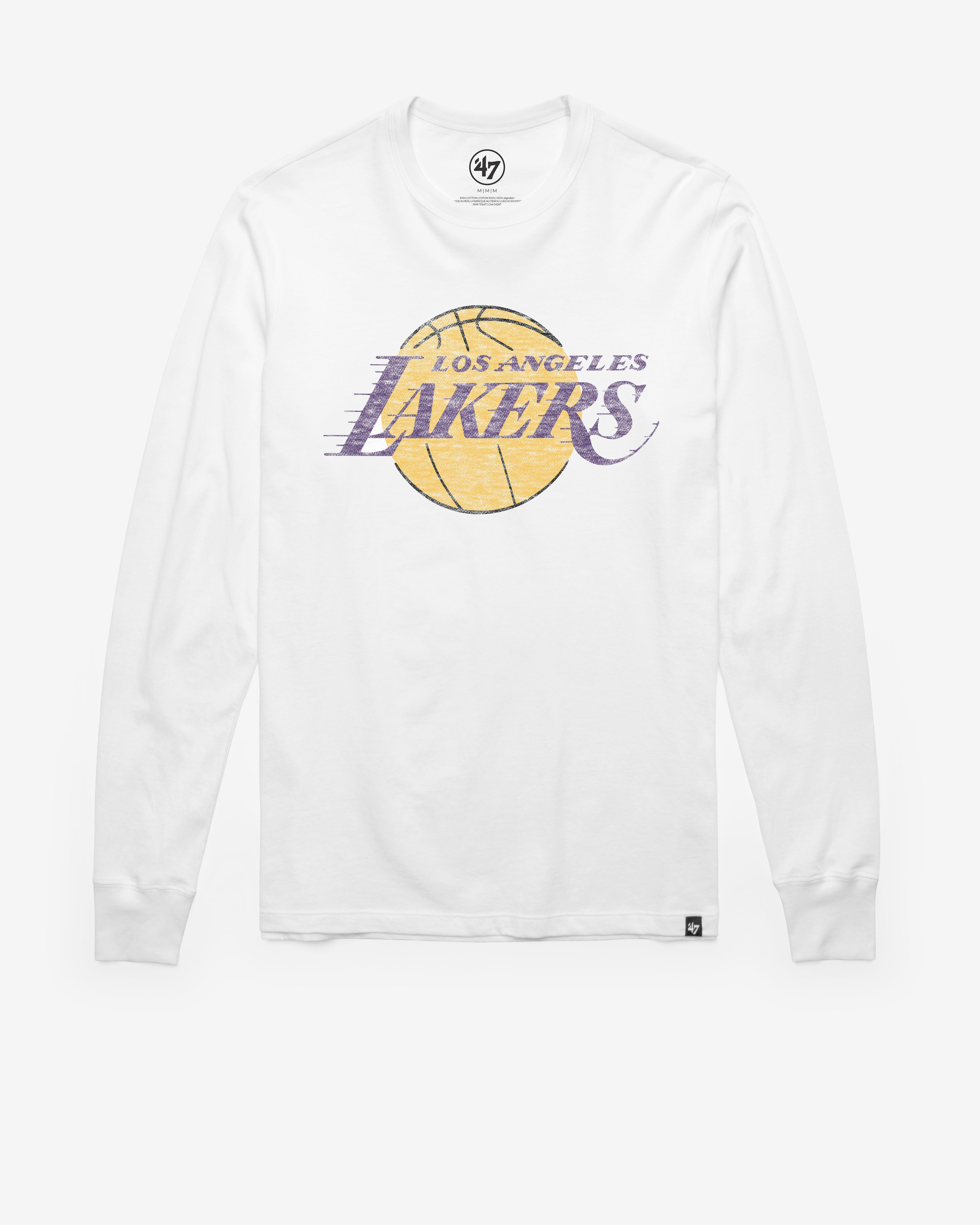 LOS ANGELES LAKERS PREMIER '47 FRANKLIN LONG SLEEVE TEE Premium Comfort Casual