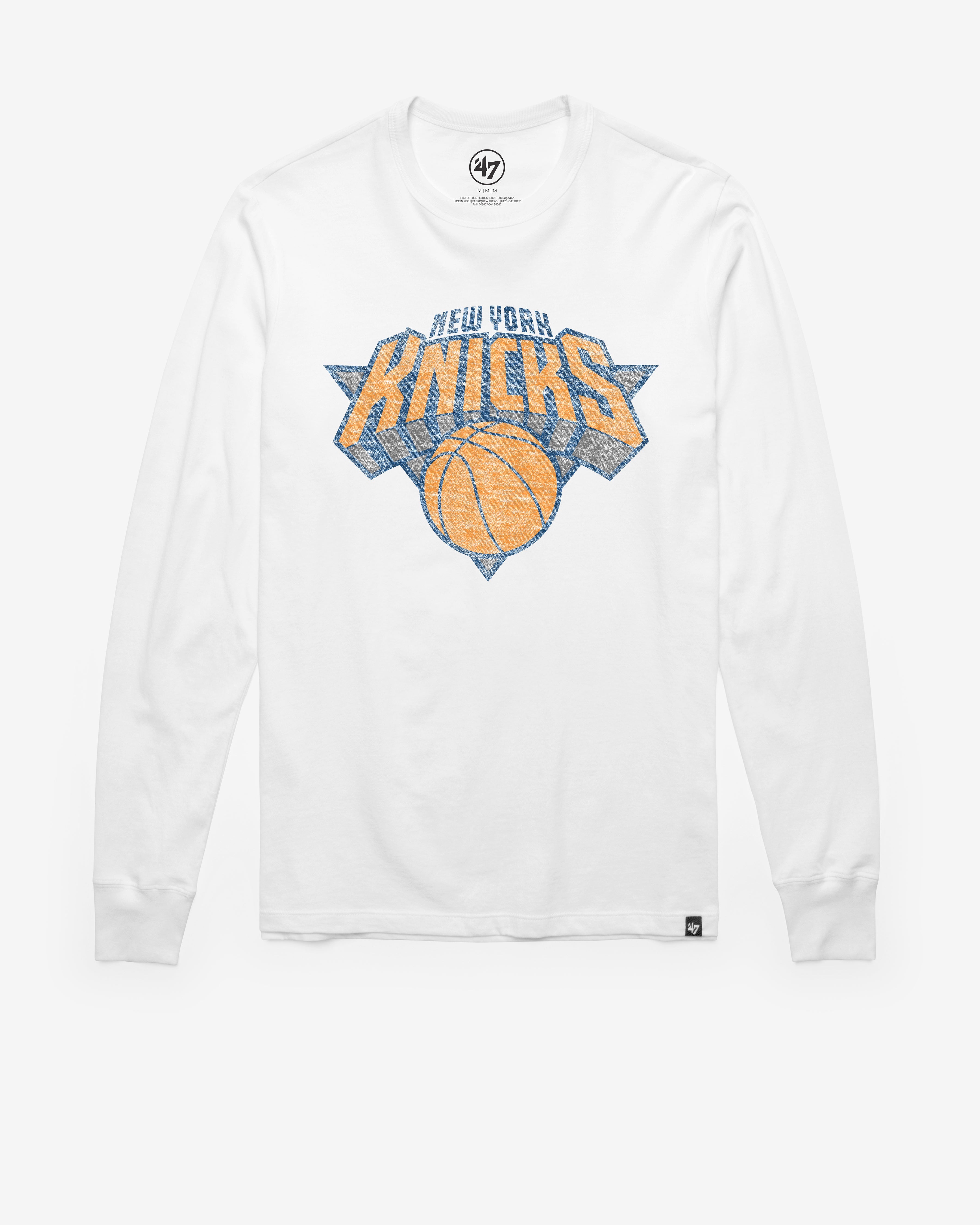 NEW YORK KNICKS PREMIER '47 FRANKLIN LONG SLEEVE TEE Premium Comfort Casual