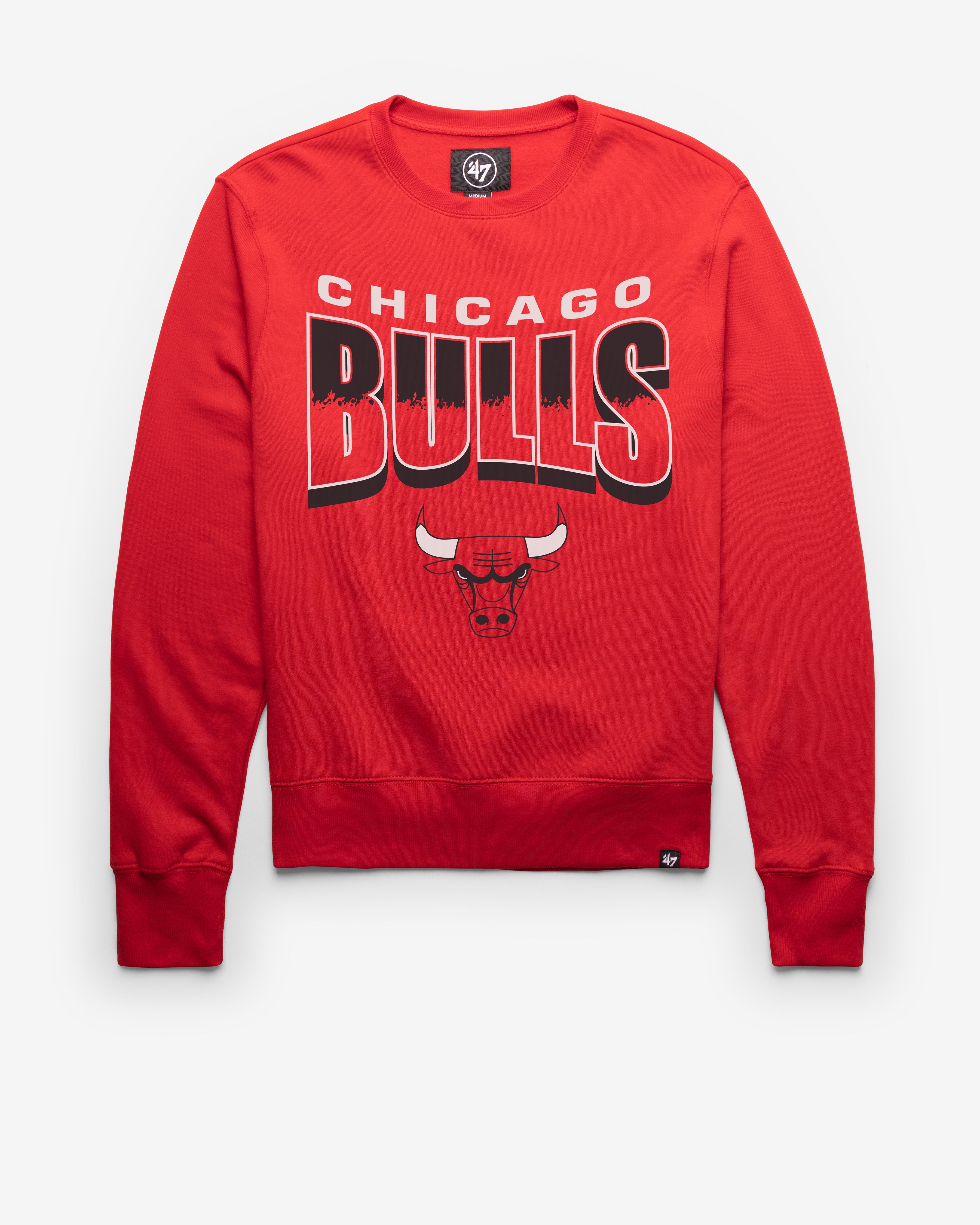 CHICAGO BULLS BRUSH BY '47 HEADLINE CREW Premium Comfort Casual