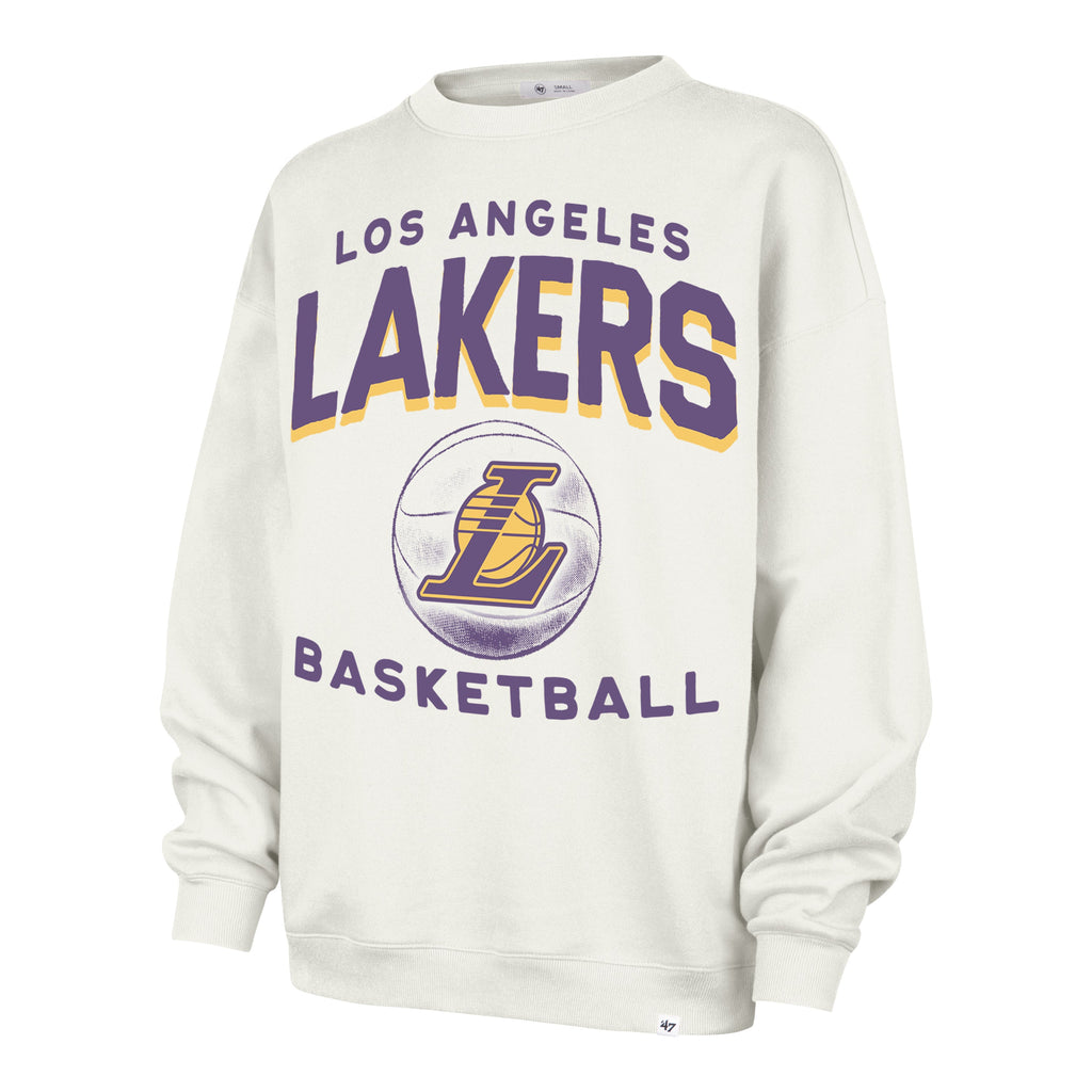LOS ANGELES LAKERS ARCH CLOUD '47 OVERSIZED CREW WOMENS Premium Comfort Casual