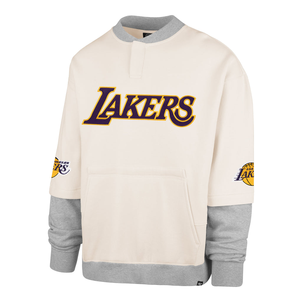 LOS ANGELES LAKERS TRIFECTA '47 DOUBLE LAYERED SNAP CREW Premium Comfort Casual
