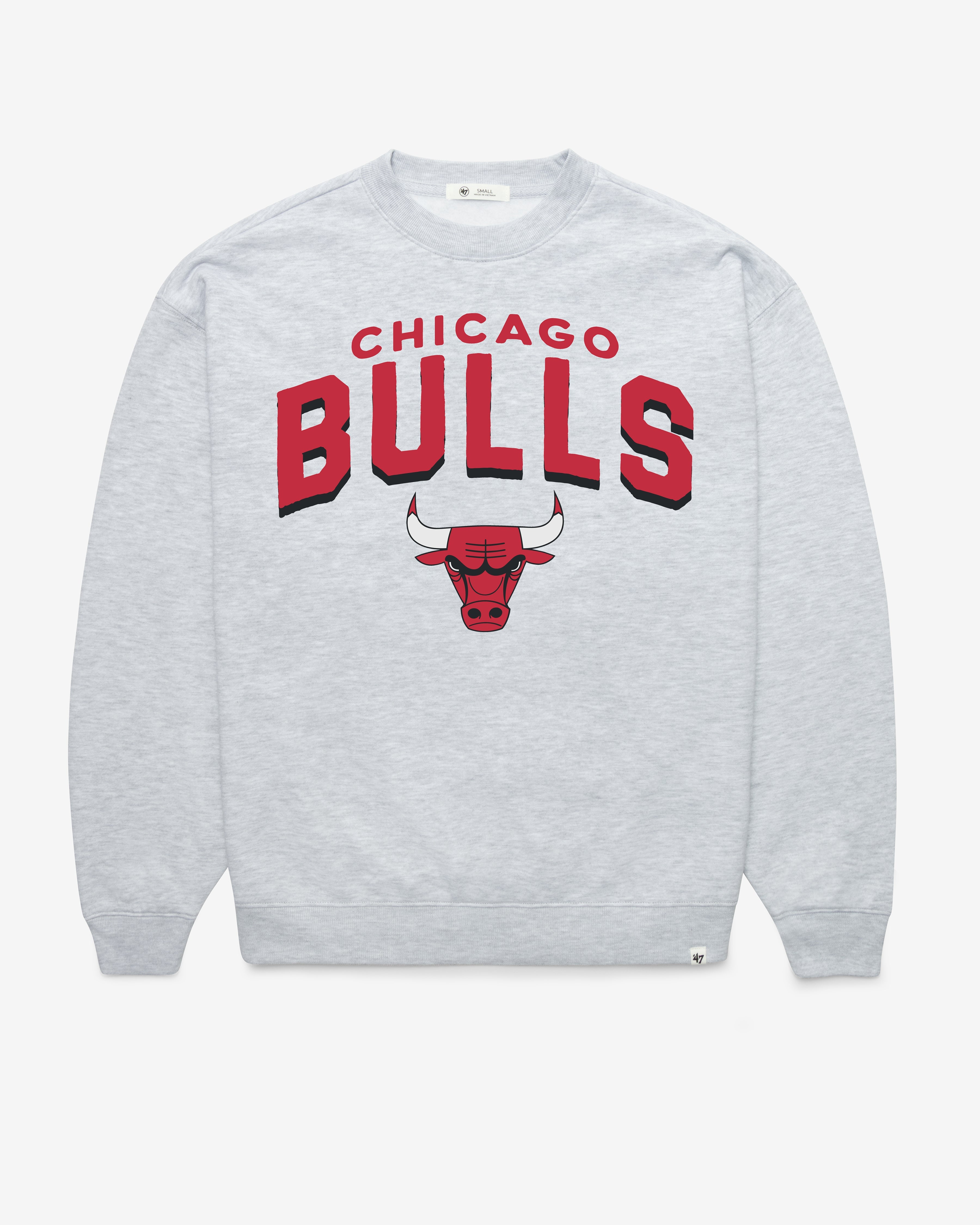 CHICAGO BULLS CAMPUS ARCH CLOUD '47 OVERSIZED CREW WOMENS Premium Comfort Casual