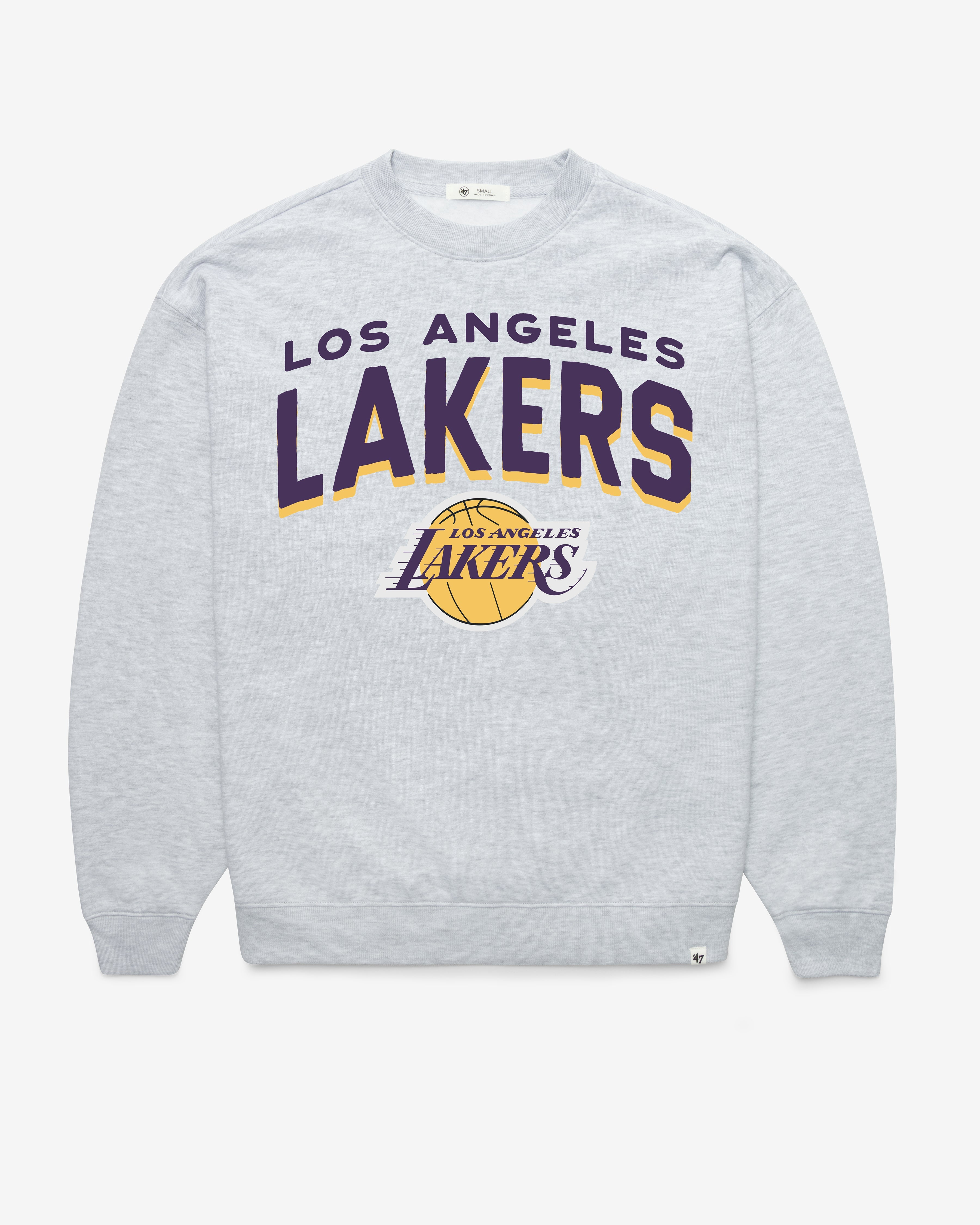 LOS ANGELES LAKERS CAMPUS ARCH CLOUD '47 OVERSIZED CREW WOMENS Premium Comfort Casual