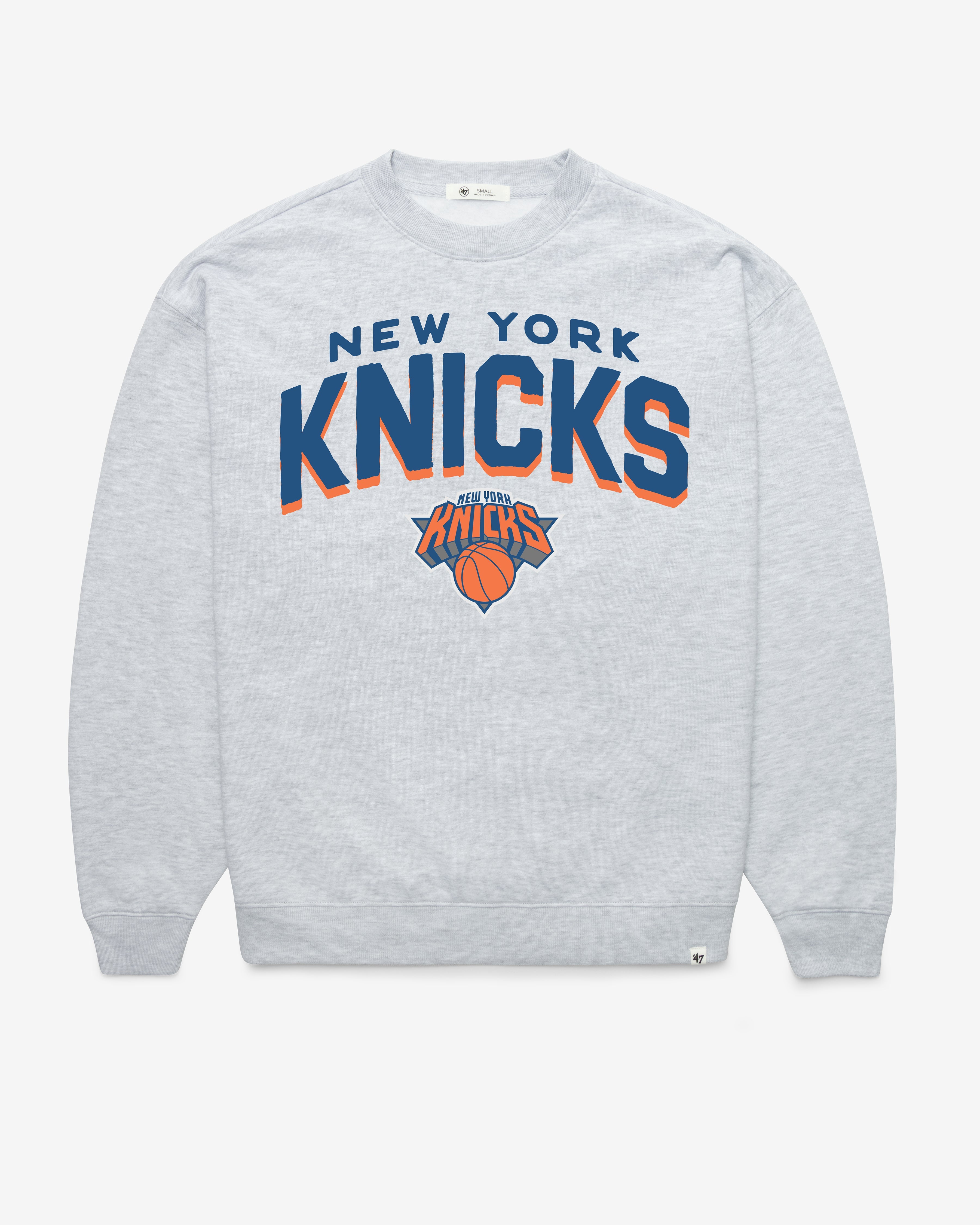 NEW YORK KNICKS CAMPUS ARCH CLOUD '47 OVERSIZED CREW WOMENS Premium Comfort Casual
