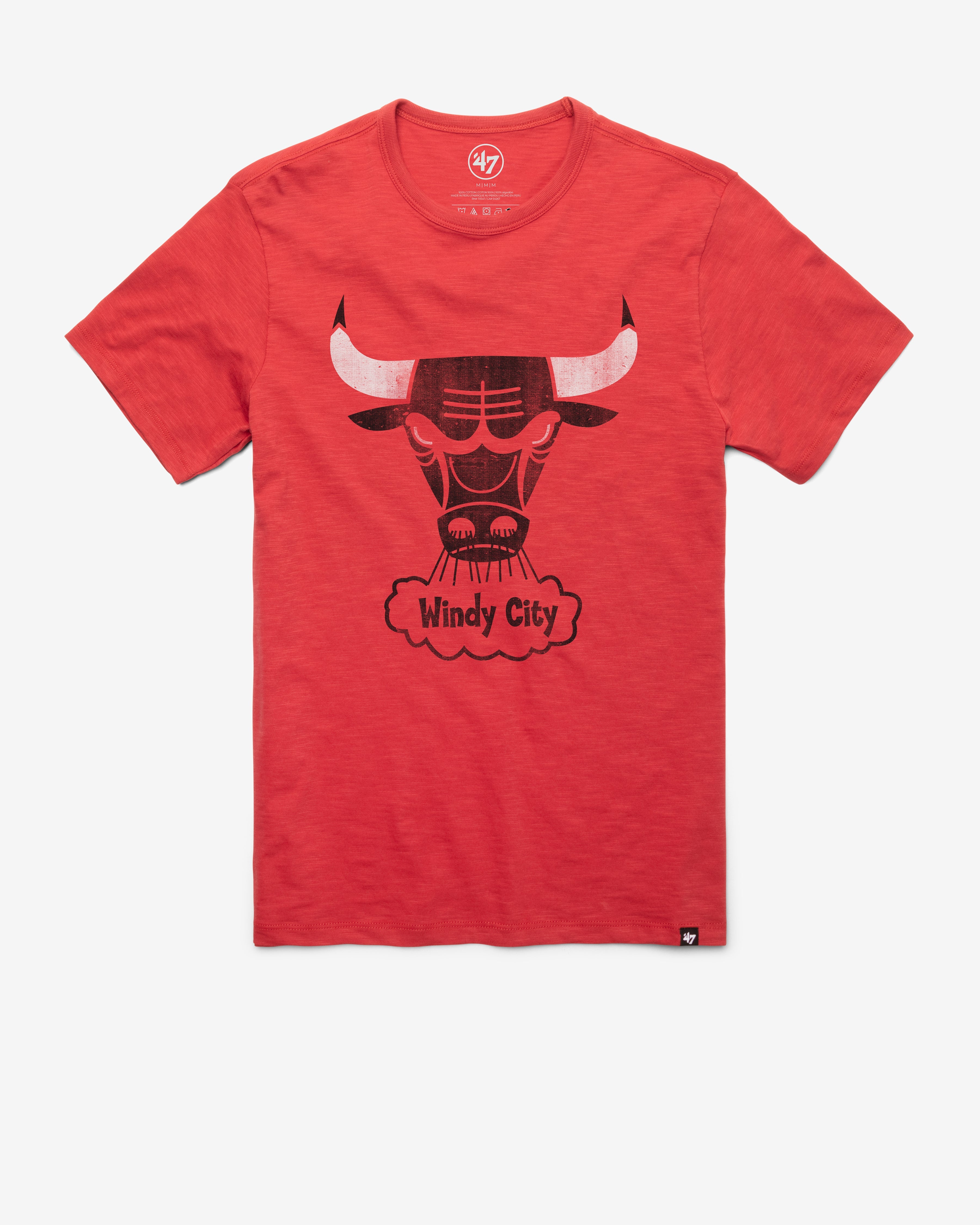 CHICAGO BULLS HARDWOOD CLASSICS GRIT '47 SCRUM TEE Premium Comfort Casual