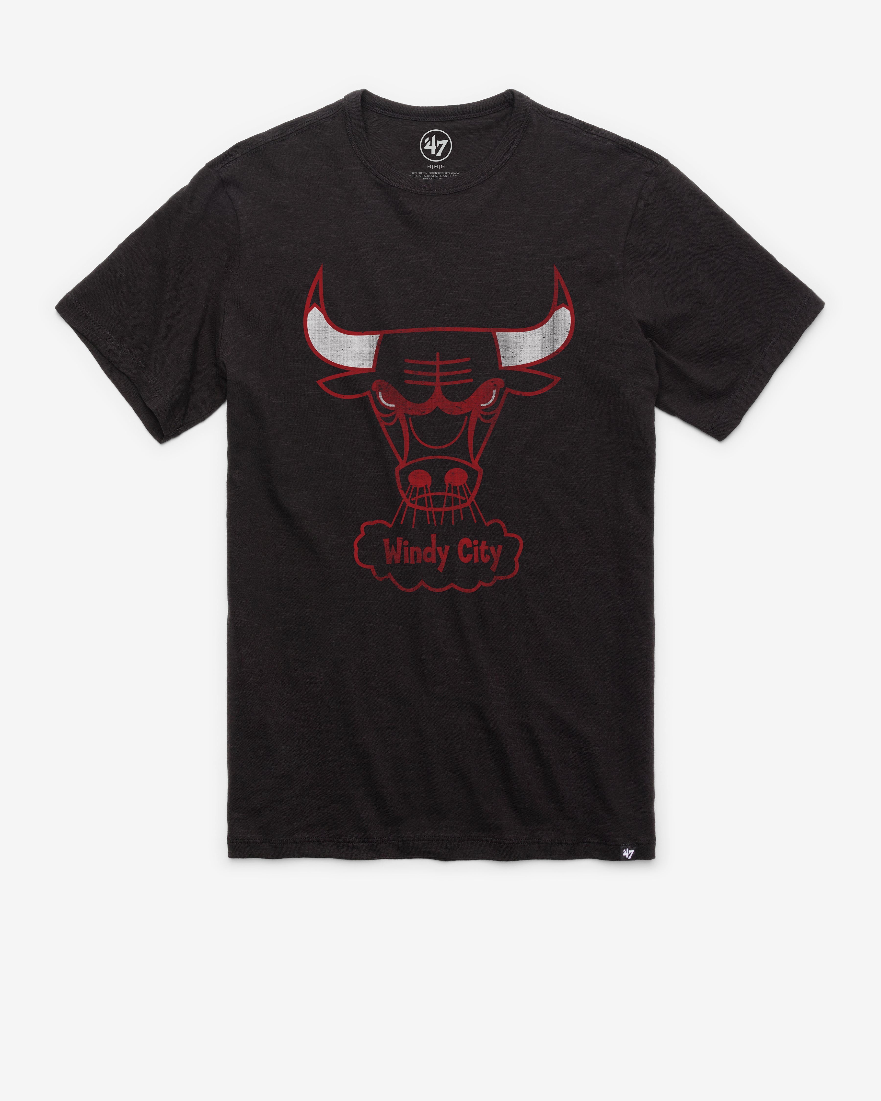 CHICAGO BULLS HARDWOOD CLASSICS GRIT '47 SCRUM TEE Premium Comfort Casual