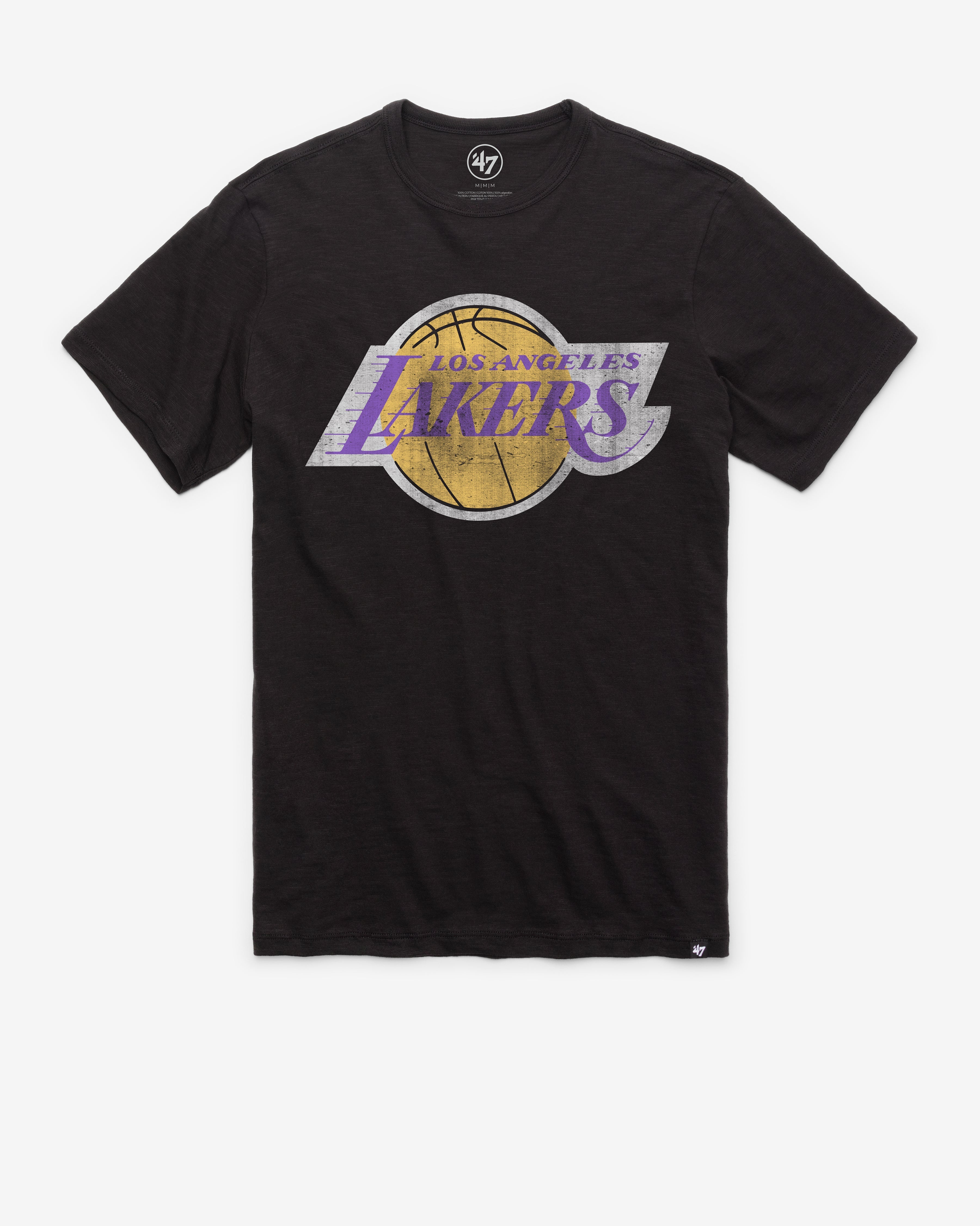 LOS ANGELES LAKERS HARDWOOD CLASSICS GRIT '47 SCRUM TEE Premium Comfort Casual