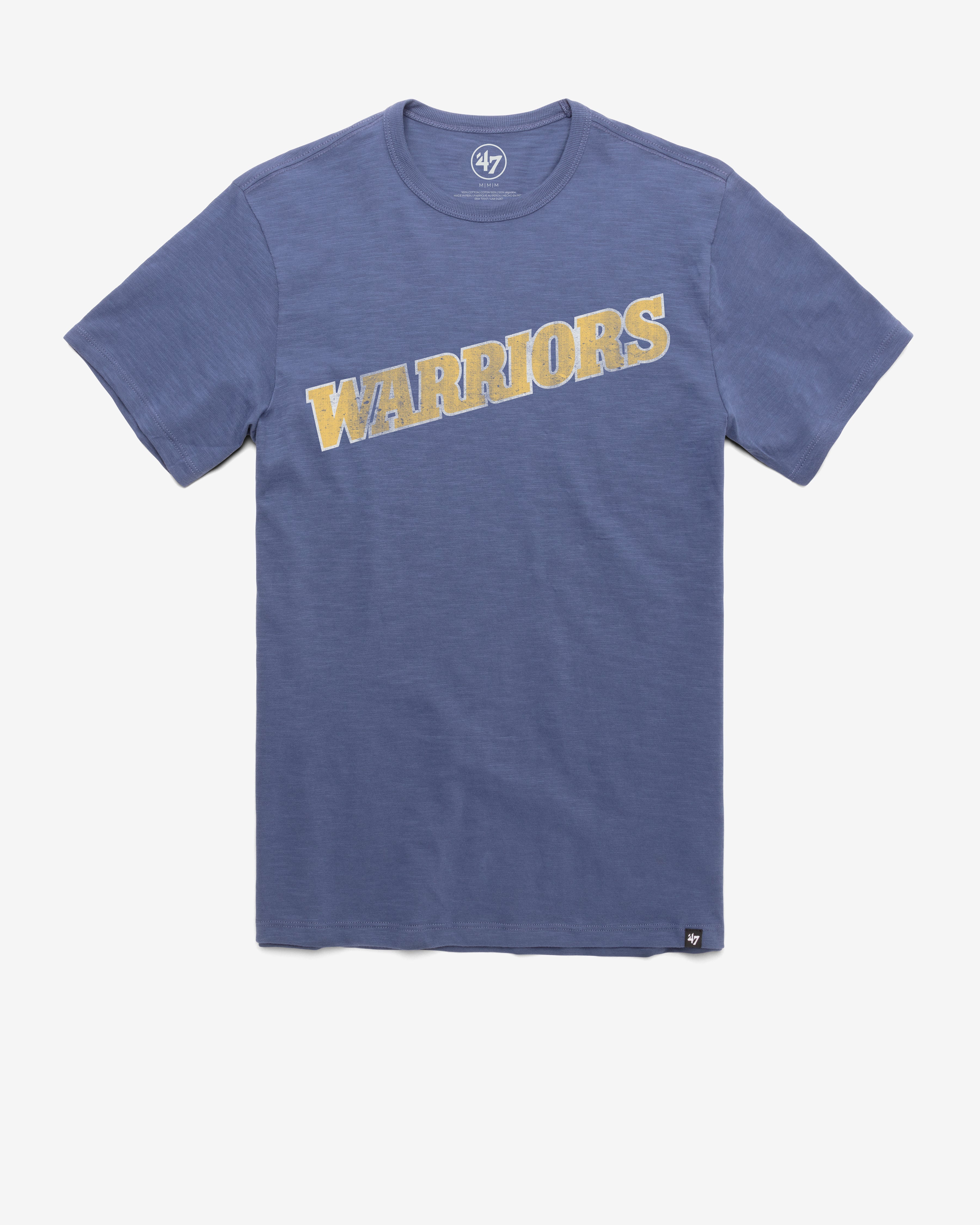 GOLDEN STATE WARRIORS HARDWOOD CLASSICS GRIT WORDMARK '47 SCRUM TEE Premium Comfort Casual