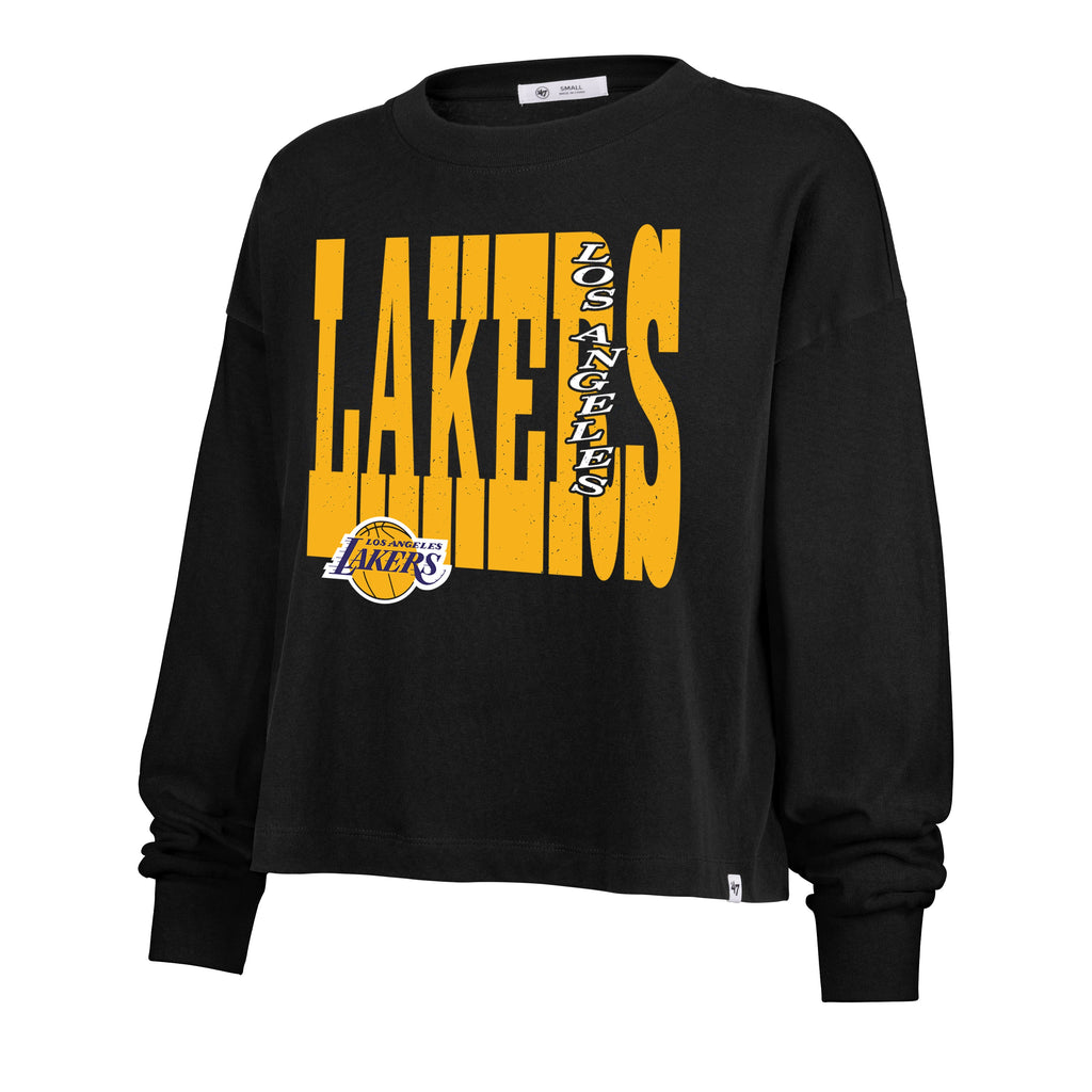 LOS ANGELES LAKERS BOLD STACK '47 SYDNEY LONG SLEEVE TEE WOMENS Premium Comfort Casual