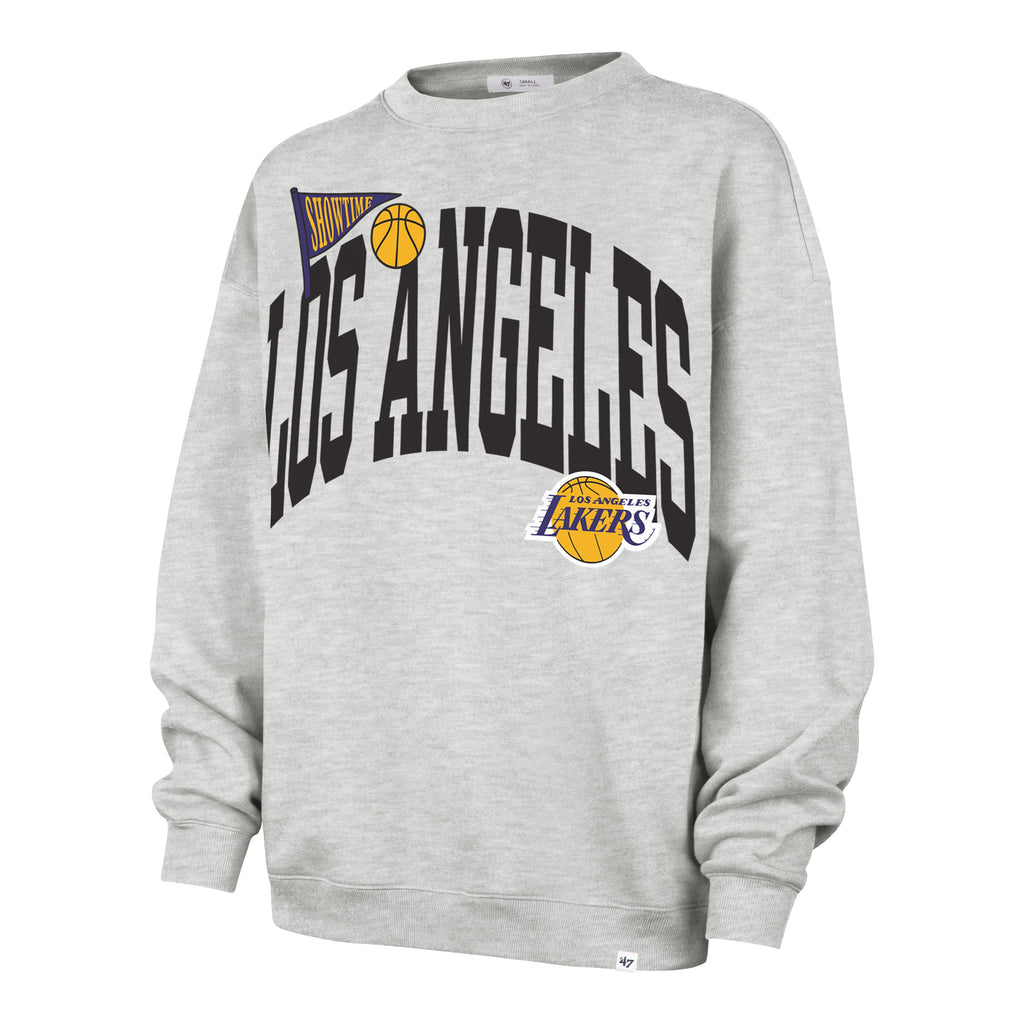 LOS ANGELES LAKERS ARCHED ICON '47 OVERSIZED CREW WOMENS Premium Comfort Casual