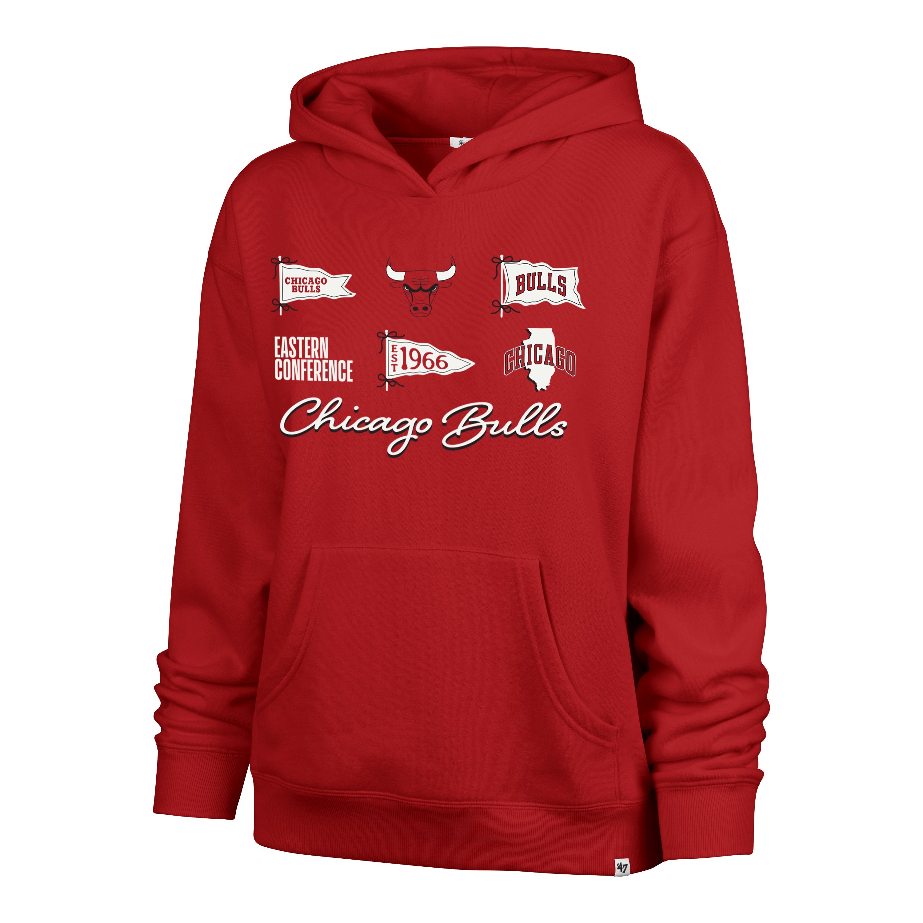CHICAGO BULLS BOW AND BANNERS '47 NAOMI HOOD WOMENS Premium Comfort Casual