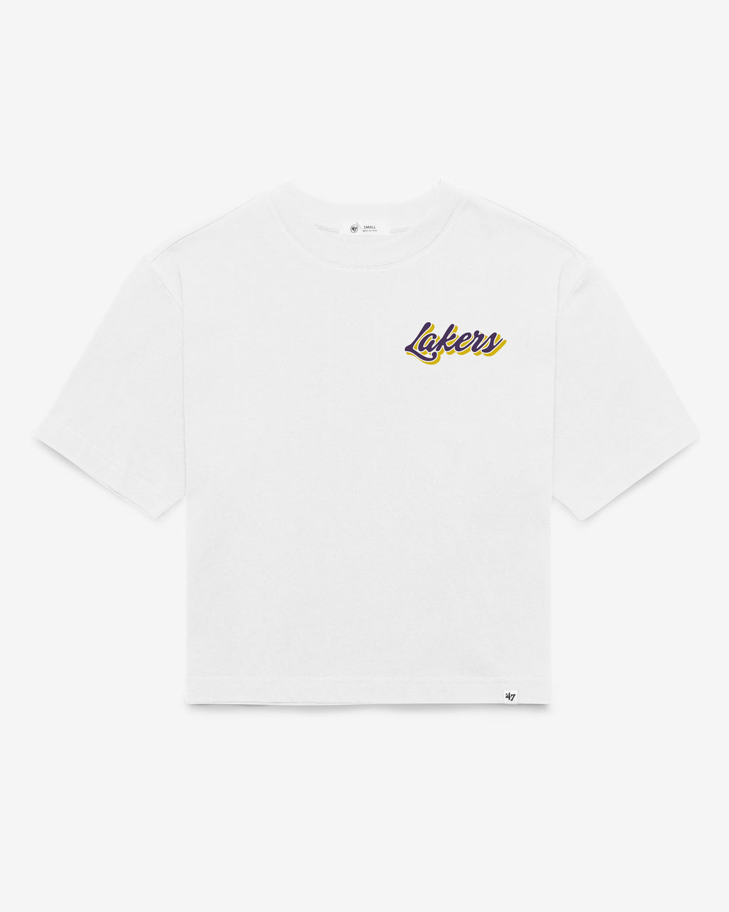 LOS ANGELES LAKERS COLLAGE SCRIPT '47 REED CITY TEE WOMENS Premium Comfort Casual