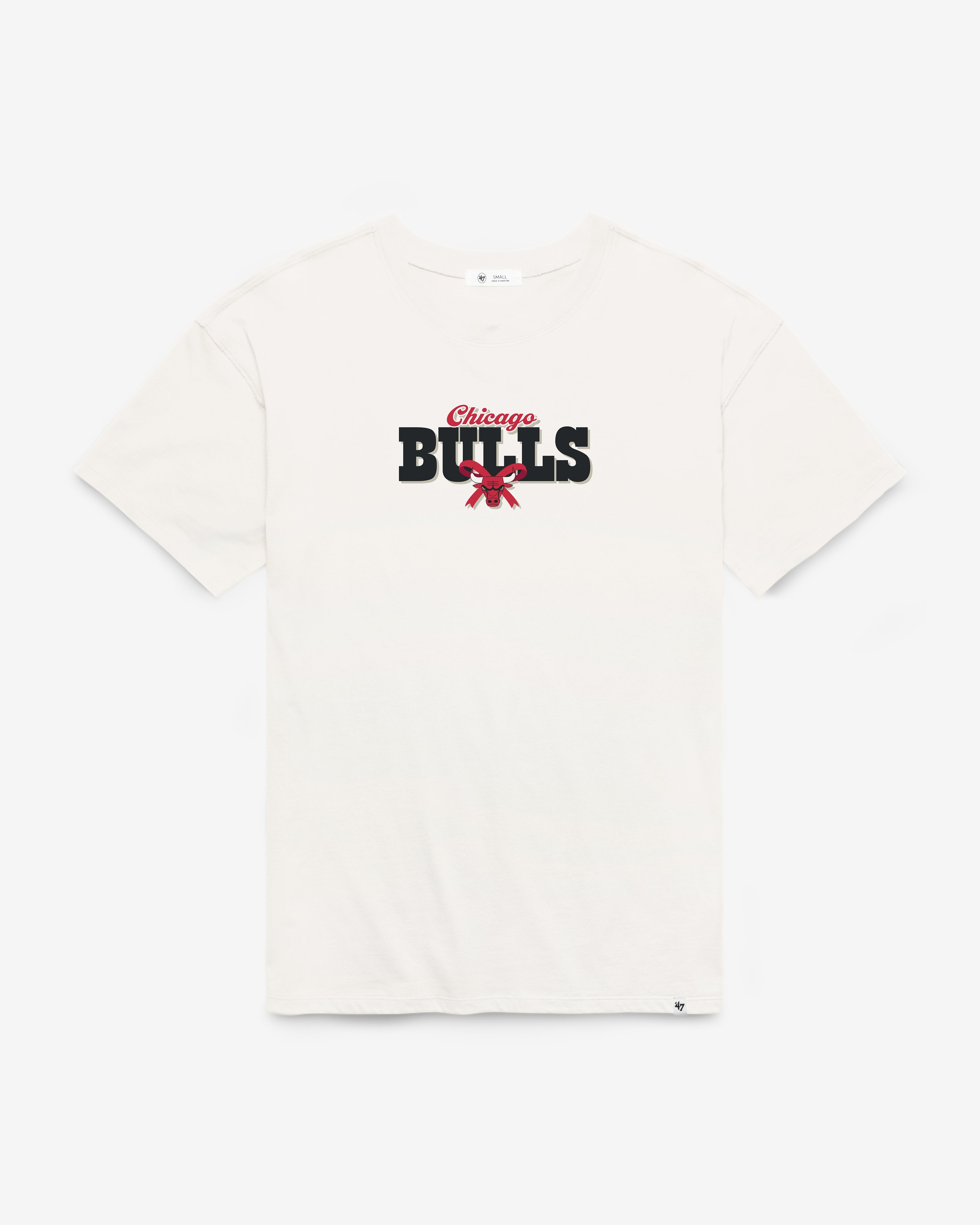 CHICAGO BULLS BOW AND BANNER BACKER '47 SADIE TEE WOMENS Premium Comfort Casual