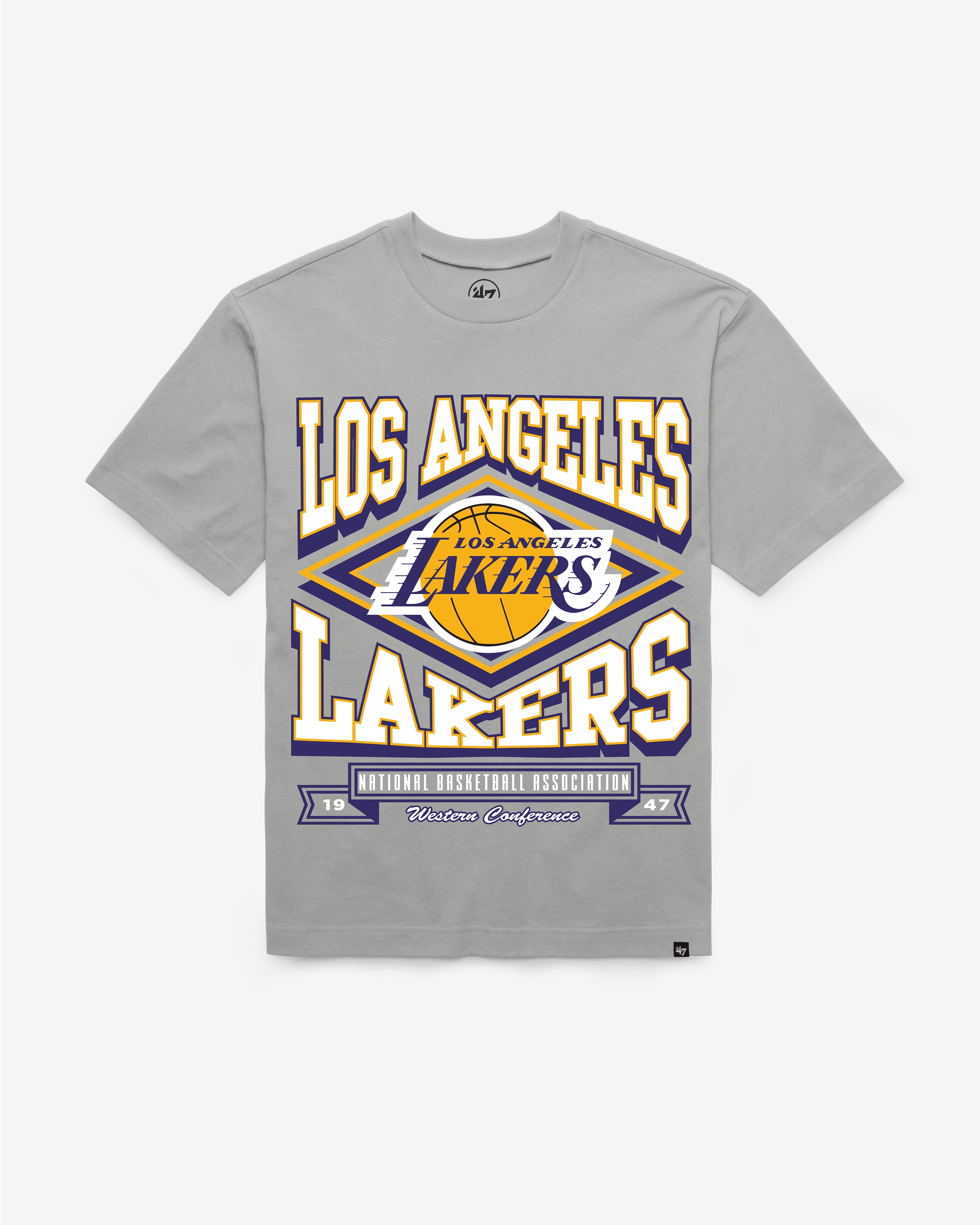 LOS ANGELES LAKERS HEATER '47 FOUNDATION TEE Premium Comfort Casual