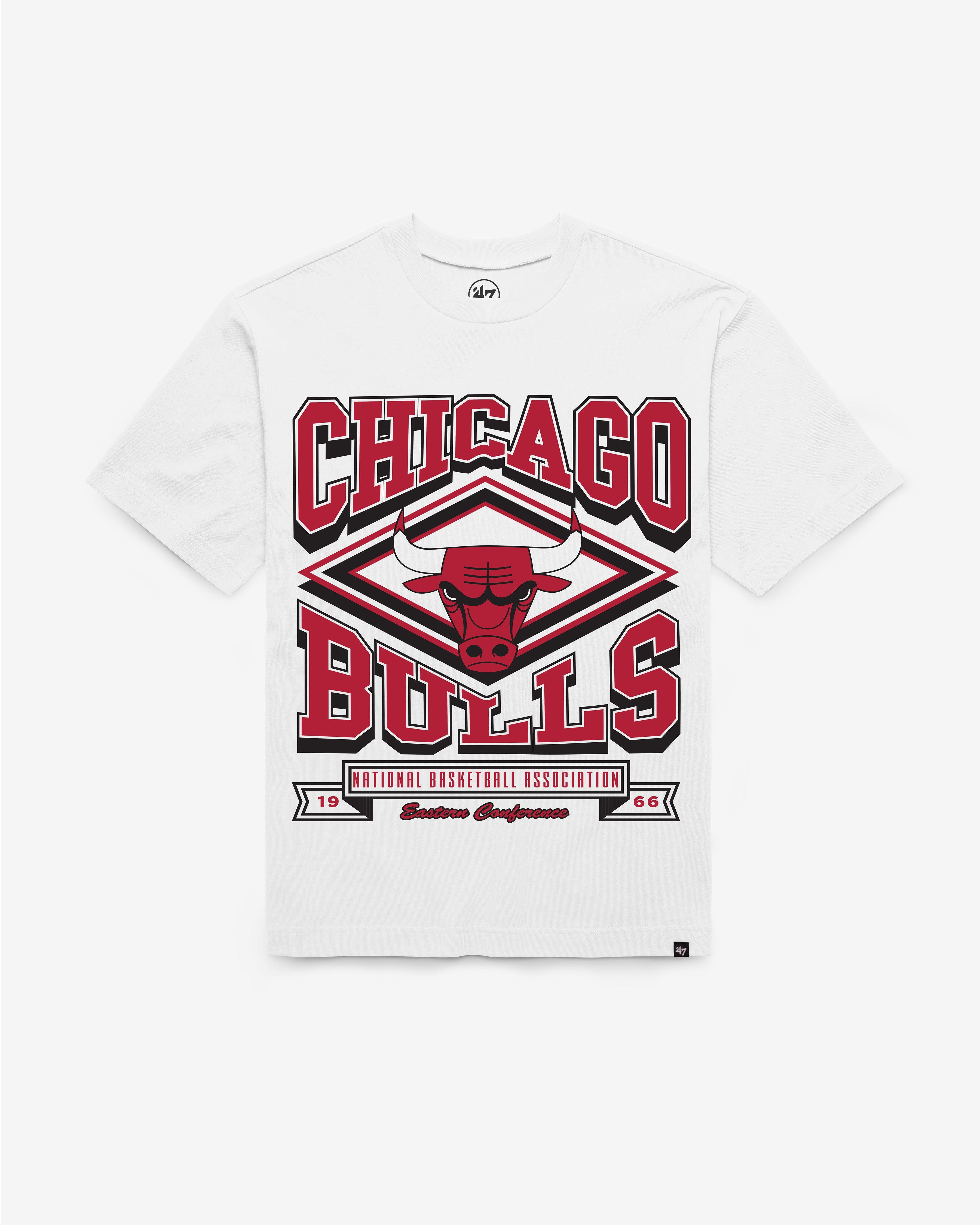 CHICAGO BULLS HEATER '47 FOUNDATION TEE Premium Comfort Casual