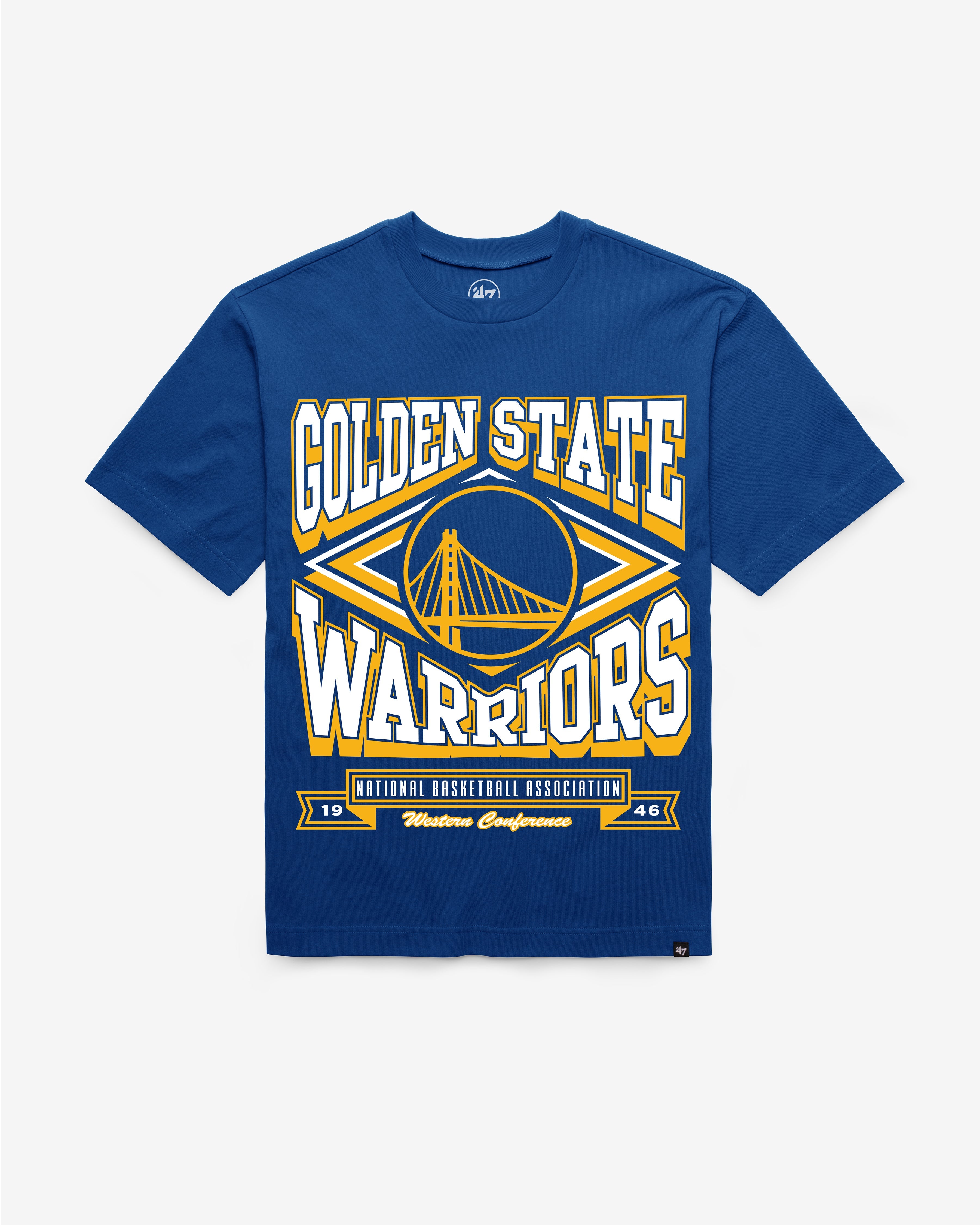 GOLDEN STATE WARRIORS HEATER '47 FOUNDATION TEE Premium Comfort Casual