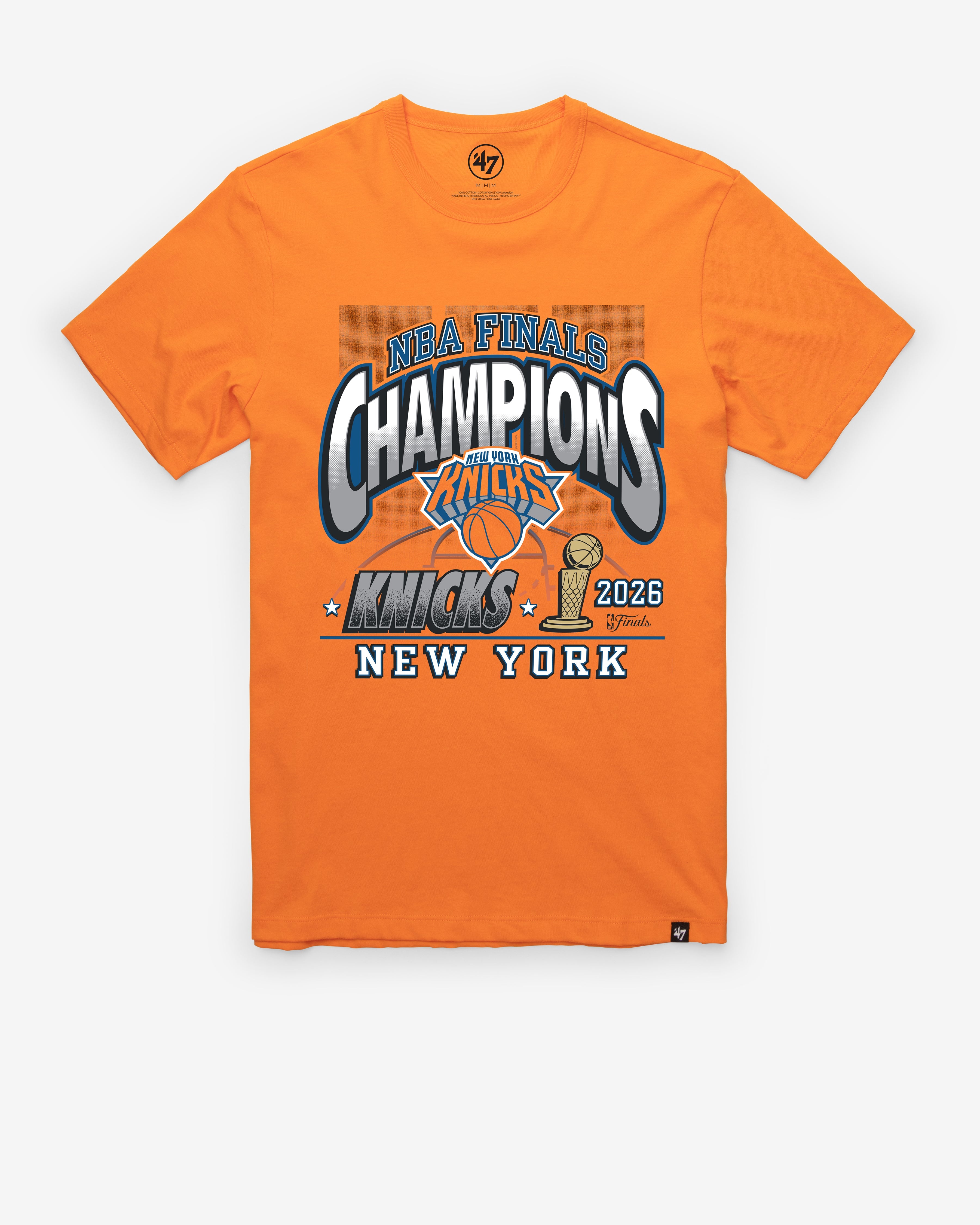 NEW YORK KNICKS 2026 NBA CHAMPIONS '47 FRANKLIN TEE Premium Comfort Casual