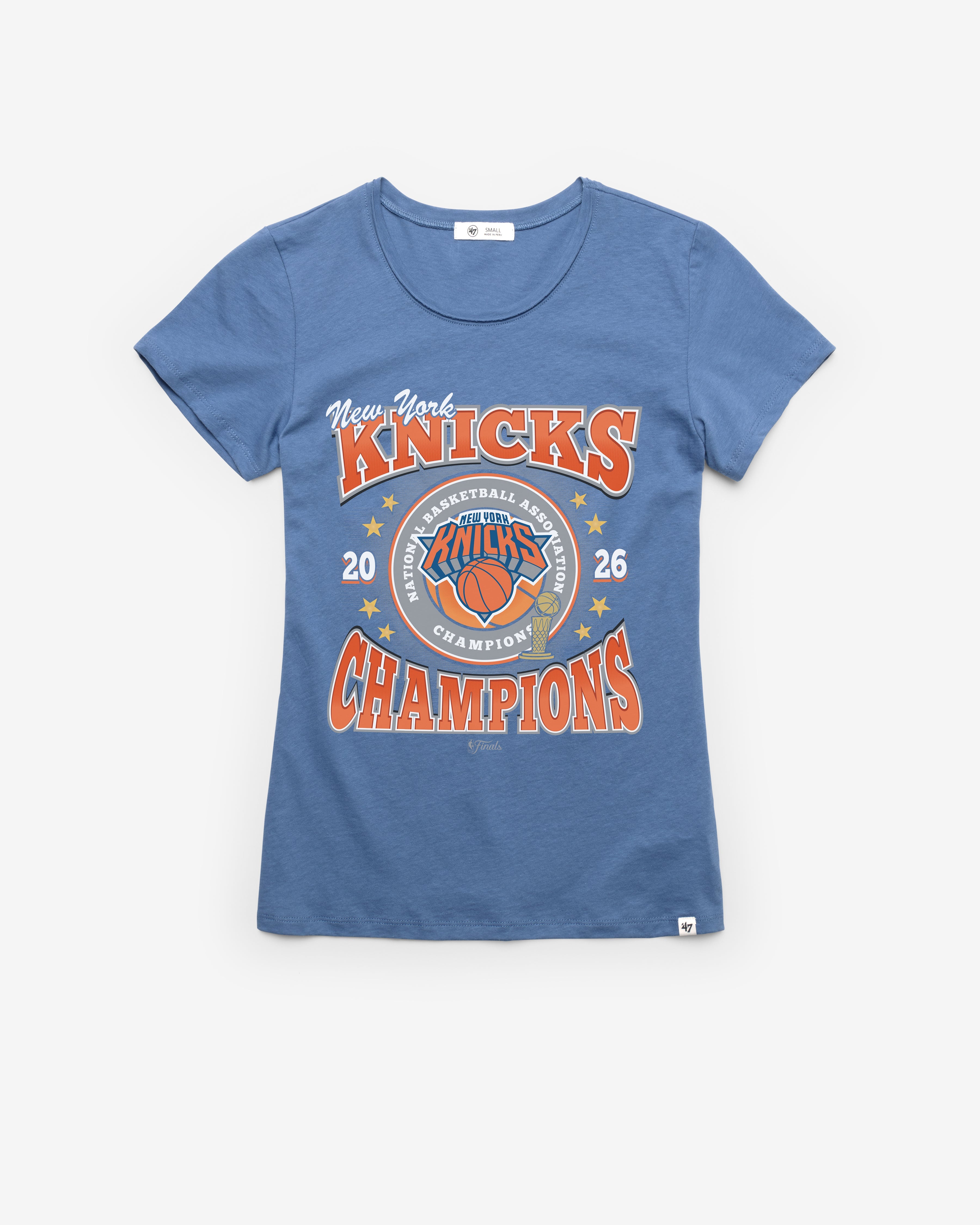 NEW YORK KNICKS 2026 NBA CHAMPIONS '47 WOMEN'S FRANKIE TEE Premium Comfort Casual