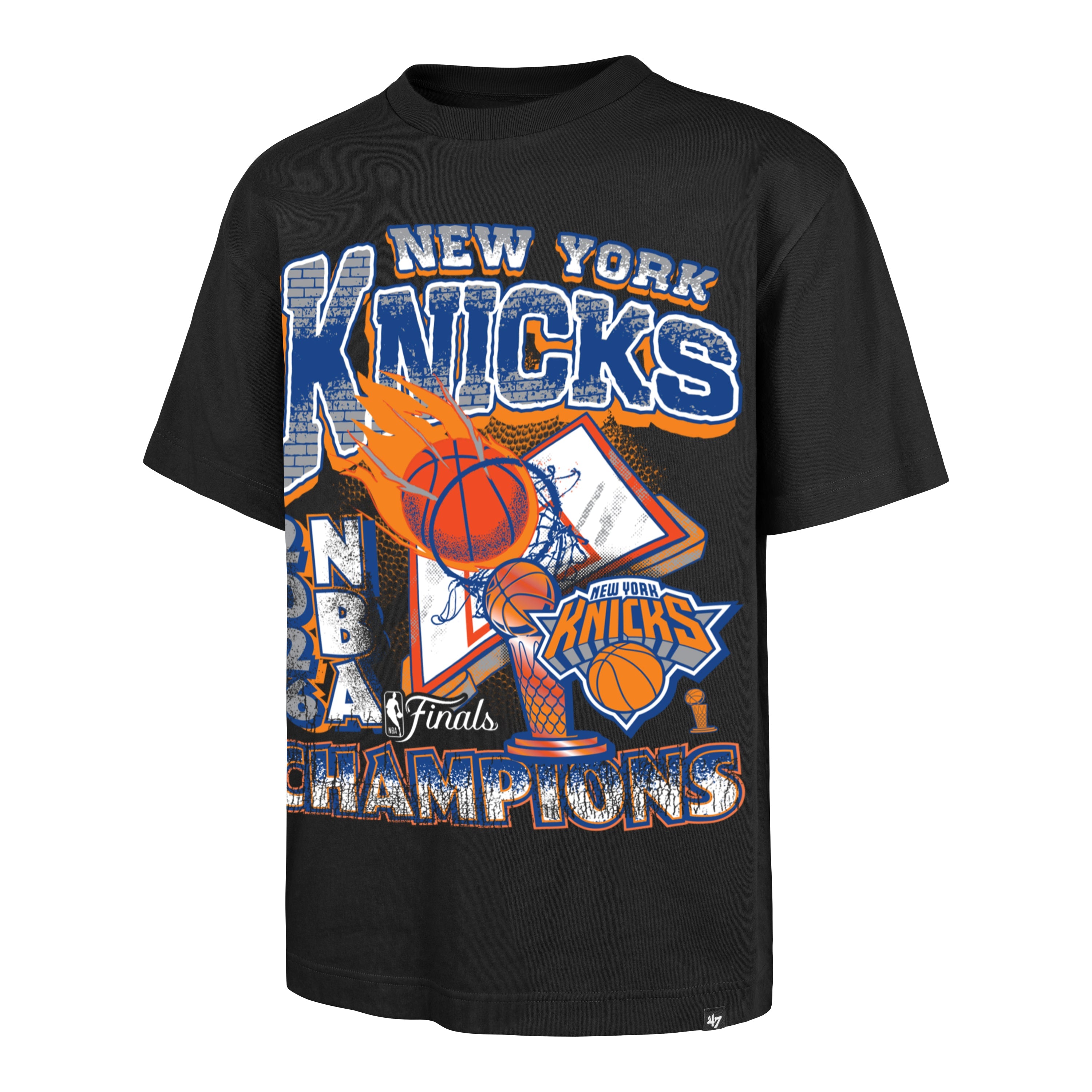 NEW YORK KNICKS 2026 NBA CHAMPIONS '47 FOUNDATION TEE Premium Comfort Casual