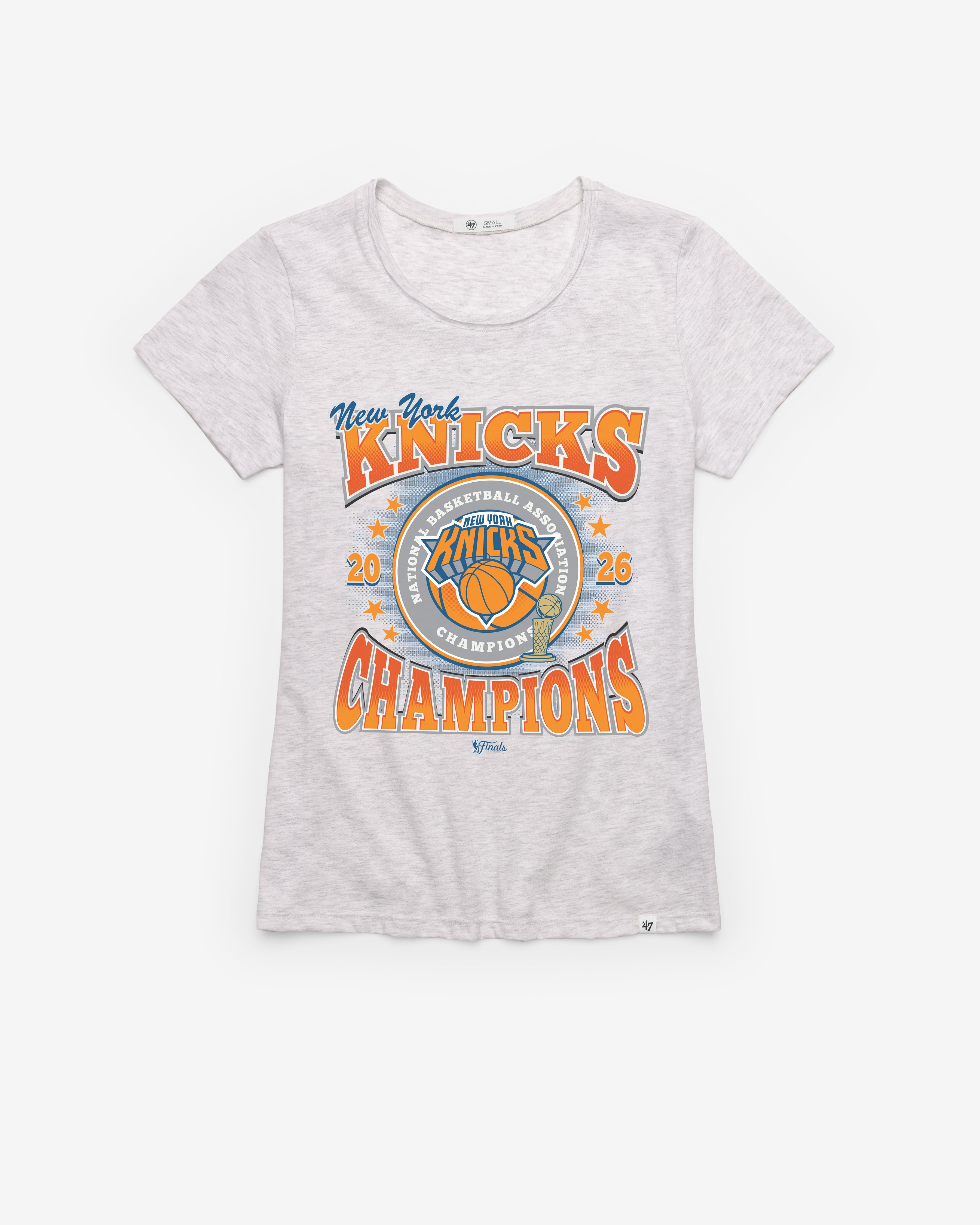NEW YORK KNICKS 2026 NBA CHAMPIONS '47 WOMEN'S FRANKIE TEE Premium Comfort Casual