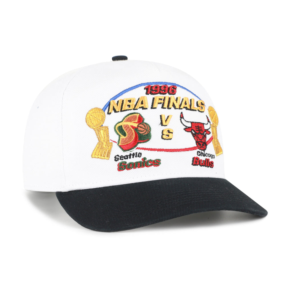 SEATTLE SONICS VS. CHICAGO BULLS NBA FINALS DUELING '47 HITCH Premium Comfort Casual