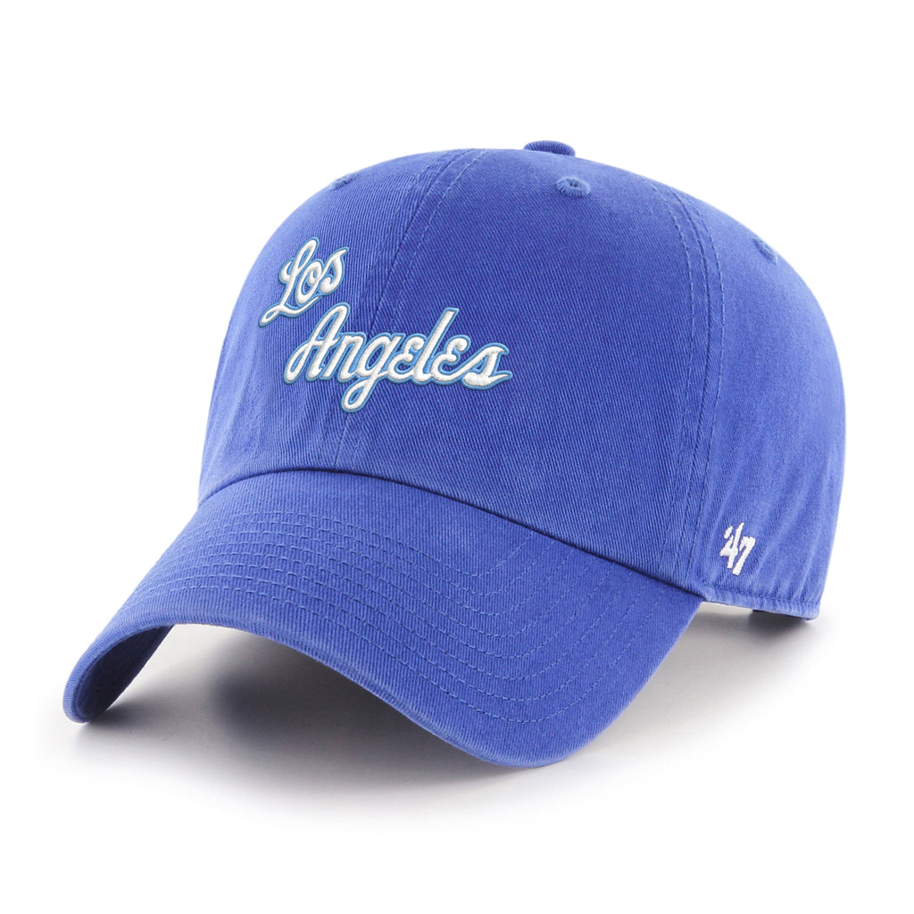 LOS ANGELES LAKERS HARDWOOD CLASSICS SCRIPT '47 CLEAN UP Premium Comfort Casual