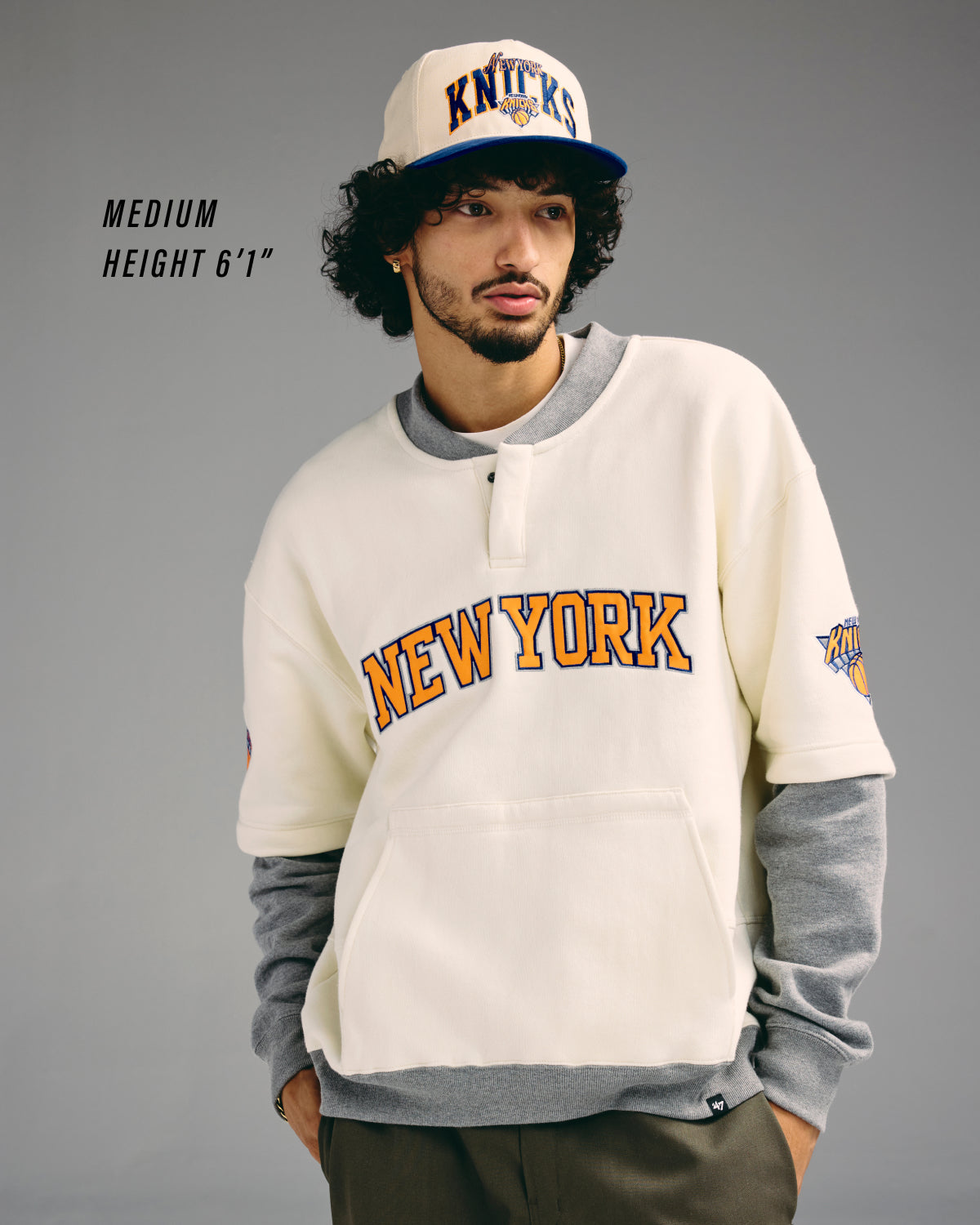 LOS ANGELES LAKERS TRIFECTA '47 DOUBLE LAYERED SNAP CREW Premium Comfort Casual