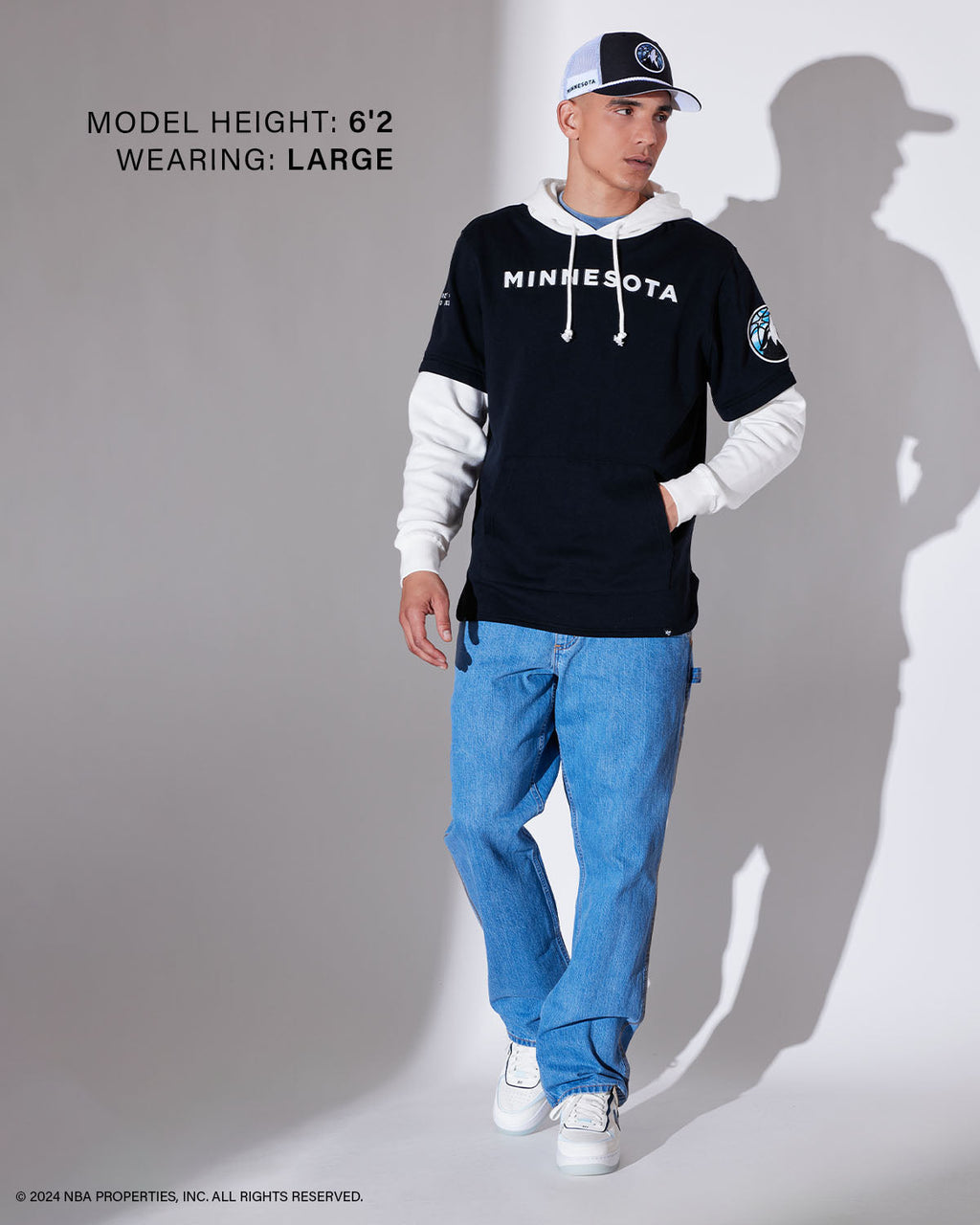 CHICAGO BULLS CITY EDITION TRIFECTA '47 SHORTSTOP HOOD Premium Comfort Casual