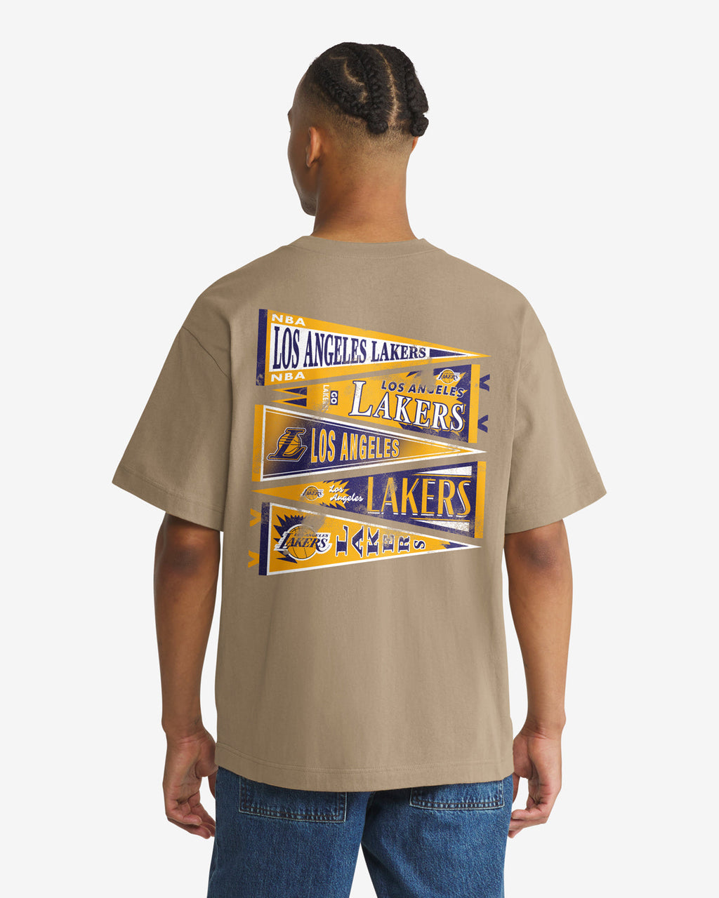 LOS ANGELES LAKERS BACKER '47 FOUNDATION TEE Premium Comfort Casual
